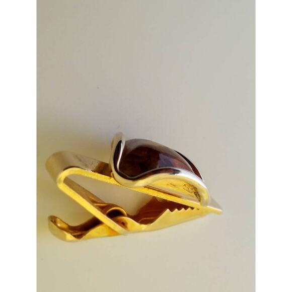 Vintage Gold Tie Clip, Unique Tie Bar for Men - Picture 6 of 10